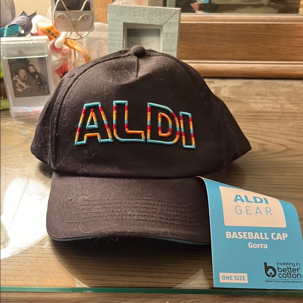 Aldi Black Baseball Cap